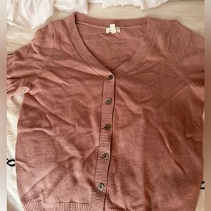 Garnet Hill Linen Cotten Cardigan